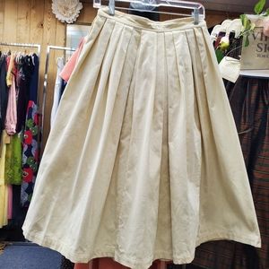 Vintage Corduroy Creme Circle Skirt
